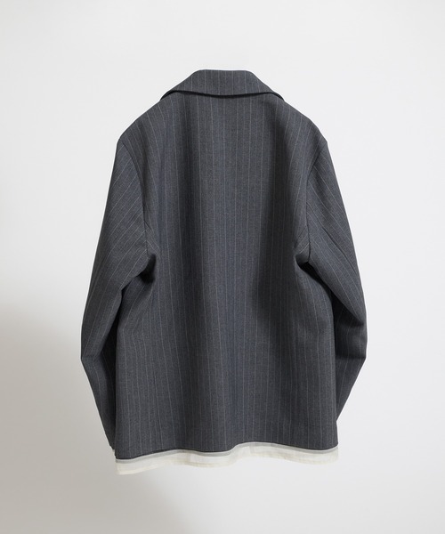 Perushu(ペルーシュ)の「Sheer Layered Jacket/シアー レイヤード ジャケット(テーラードジャケット・レディース・ブラック/チャコールグレー/ブラウン・SMALL/MEDIUM)」の19枚目の写真