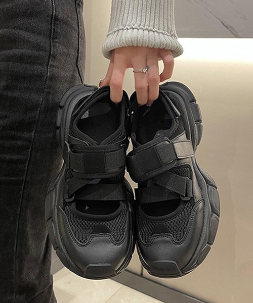 c.u.l（シーユーエル）の「軽量 クロスコード メリージェーン バレエ スニーカー サンダル culs181（サンダル・レディース・ホワイト/ブラック・39/38/37/36）」の13枚目の写真