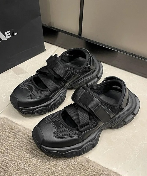 c.u.l（シーユーエル）の「軽量 クロスコード メリージェーン バレエ スニーカー サンダル culs181（サンダル・レディース・ホワイト/ブラック・39/38/37/36）」の16枚目の写真