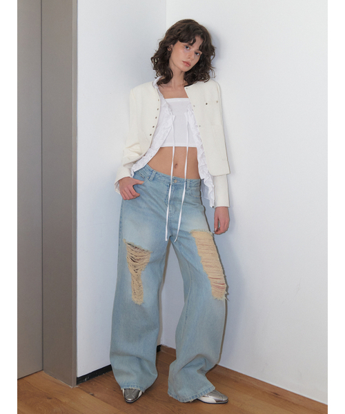 ETMON(エトモン)の「Round Snap Jacket, White(その他アウター・レディース・その他・S/M)」の2枚目の写真