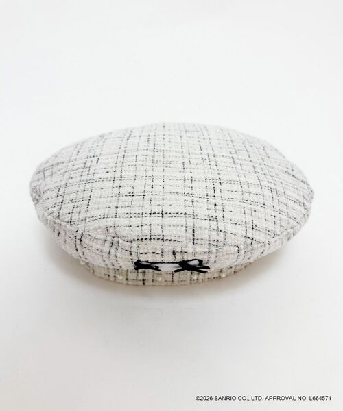 MAJESTIC LEGON（マジェスティックレゴン）の「ハローキティ  ツイードベレー帽（ハンチング/ベレー帽・レディース・ブラック系その他/ホワイト系その他2・FREE）」の16枚目の写真