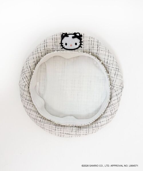 MAJESTIC LEGON（マジェスティックレゴン）の「ハローキティ  ツイードベレー帽（ハンチング/ベレー帽・レディース・ブラック系その他/ホワイト系その他2・FREE）」の17枚目の写真