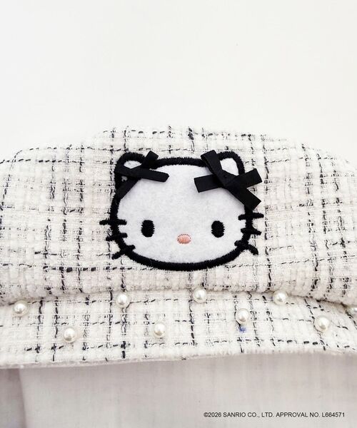 MAJESTIC LEGON（マジェスティックレゴン）の「ハローキティ  ツイードベレー帽（ハンチング/ベレー帽・レディース・ブラック系その他/ホワイト系その他2・FREE）」の18枚目の写真