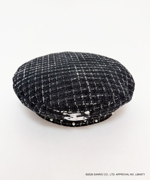 MAJESTIC LEGON（マジェスティックレゴン）の「ハローキティ  ツイードベレー帽（ハンチング/ベレー帽・レディース・ブラック系その他/ホワイト系その他2・FREE）」の19枚目の写真
