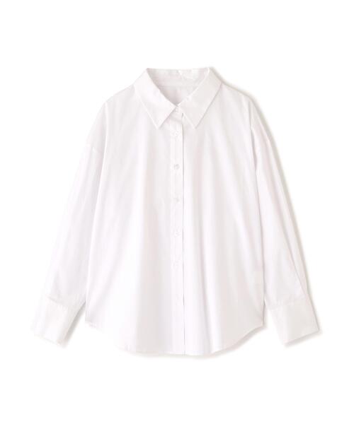 a/mie（アミー）の「＜ウォッシャブル＞＜ａ＞オーバーシャツ / 1216119200（シャツ/ブラウス・レディース・ピンク/ホワイト/ブルー・MEDIUM/SMALL）」の4枚目の写真