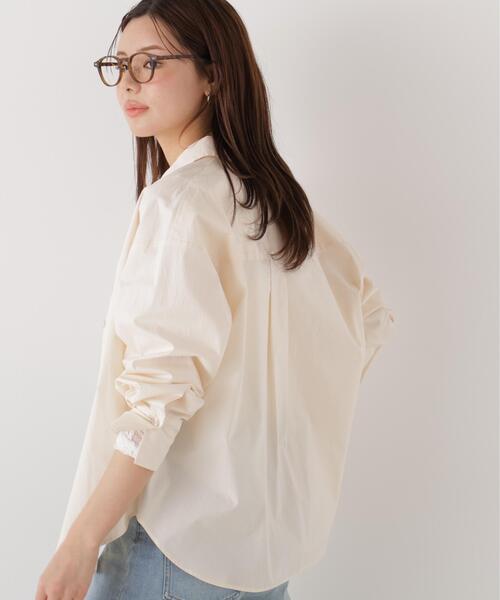 a/mie（アミー）の「＜ウォッシャブル＞＜ａ＞オーバーシャツ / 1216119200（シャツ/ブラウス・レディース・ピンク/ホワイト/ブルー・MEDIUM/SMALL）」の17枚目の写真