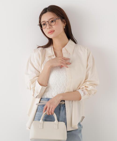 a/mie（アミー）の「＜ウォッシャブル＞＜ａ＞オーバーシャツ / 1216119200（シャツ/ブラウス・レディース・ピンク/ホワイト/ブルー・MEDIUM/SMALL）」の22枚目の写真