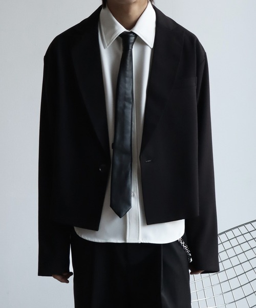 welise（ウェライズ）の「【welise/ウェライズ】2026SS リッチドレープスムース  ニューベーシック ショート丈 長袖レギュラーシャツ（シャツ/ブラウス・メンズ・サックスブルー/チャコールグレー/ホワイト/ホワイト系その他/レッド・S/M/L）」の18枚目の写真