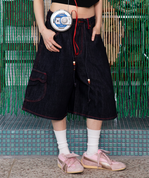 RuNaKi'Hu'(ルナキフ)の「WXP041 ルナキフ漁港バミューダパンツ(INDIGO)(その他パンツ・レディース・その他・1/2/3)」の2枚目の写真