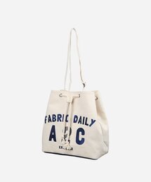 JENNER（ジェンナー）の「A2C刺繍キャンバスバケットバッグ[ブルー]（ショルダーバッグ）」