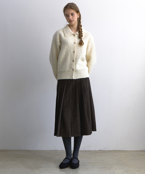 LAMINEZ(ラミネズ)の「チェックプリーツロングスカート - ブラウン(スカート・レディース・その他・M/S)」の2枚目の写真