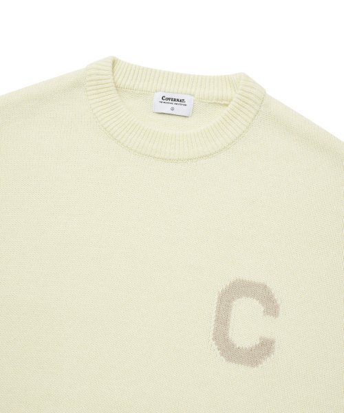 COVERNAT(カバーナット)の「ミドルCロゴクルーネックニットアイボリー(ニット/セーター・レディース・その他・L/XL/S/M)」の3枚目の写真