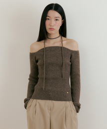 Wool Upper Strap knit (brown)