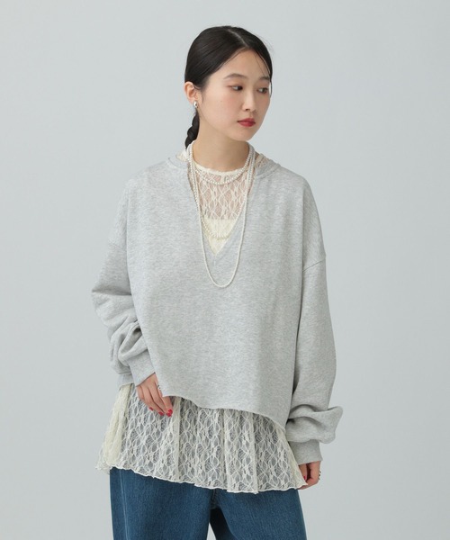 LEPSIM(レプシィム)の「総レース長袖ペプラム 637690(シャツ/ブラウス・レディース・アイボリー/ブラック・FREE)」の20枚目の写真