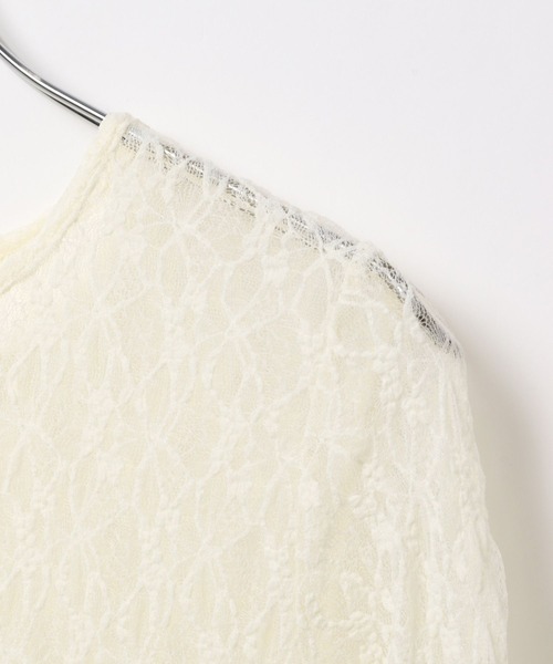 LEPSIM(レプシィム)の「総レース長袖ペプラム 637690(シャツ/ブラウス・レディース・アイボリー/ブラック・FREE)」の11枚目の写真