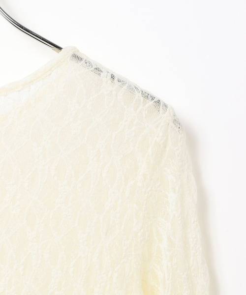 LEPSIM(レプシィム)の「総レース長袖ペプラム 637690(シャツ/ブラウス・レディース・アイボリー/ブラック・FREE)」の15枚目の写真