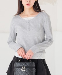 レイヤード風トップス