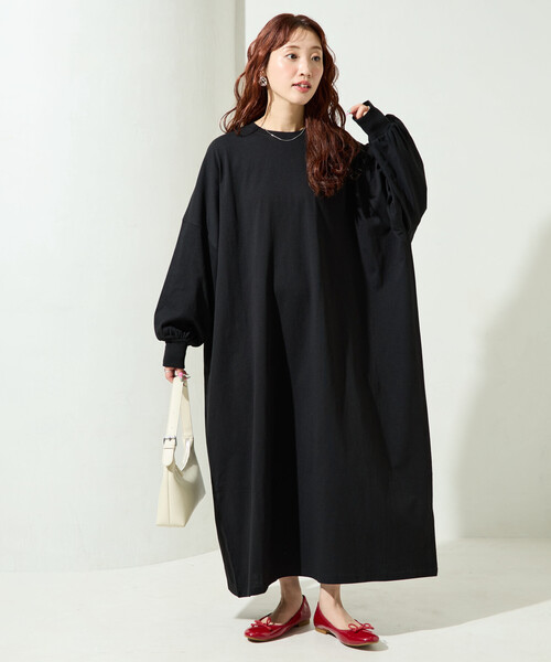 限定展開 オーバーサイズ ドルマンスリーブ ワンピース（ワンピース