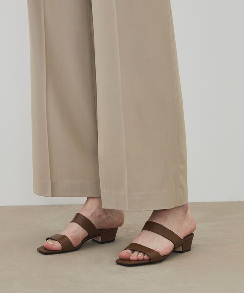 DES PRES(デ・プレ)の「ハイツイストギャバジン 2タックワイドパンツ(スラックス・レディース・ライトベージュ/チャコールグレー・32/34/38/36)」の10枚目の写真