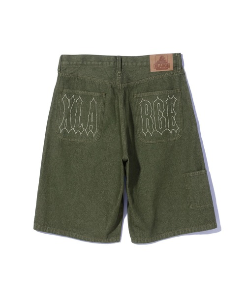 XLARGE（エクストララージ）の「STITCHED LOGO DENIM SHORTS（デニムパンツ・メンズ・インディゴブルー/オリーブ/ブラック・36inch/34inch/32inch/30inch）」の17枚目の写真