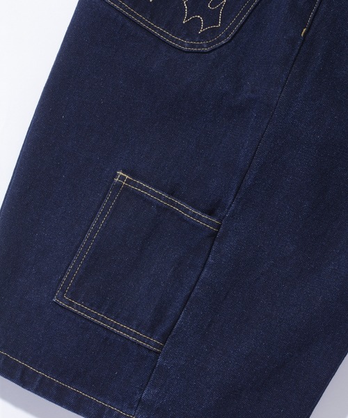 XLARGE（エクストララージ）の「STITCHED LOGO DENIM SHORTS（デニムパンツ・メンズ・インディゴブルー/オリーブ/ブラック・36inch/34inch/32inch/30inch）」の20枚目の写真