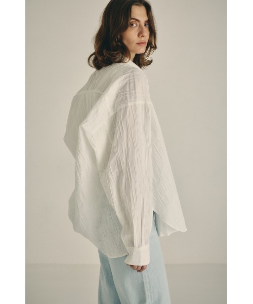 RIM.ARK(リムアーク)の「Tuck pleats back volume SH タック プリーツ バック ボリューム シャツ(シャツ/ブラウス・レディース・ブラック/ネイビー/ホワイト・FREE)」の17枚目の写真