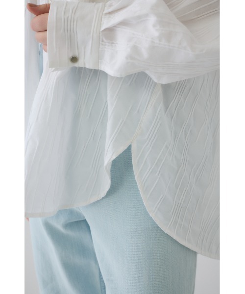 RIM.ARK(リムアーク)の「Tuck pleats back volume SH タック プリーツ バック ボリューム シャツ(シャツ/ブラウス・レディース・ブラック/ネイビー/ホワイト・FREE)」の16枚目の写真