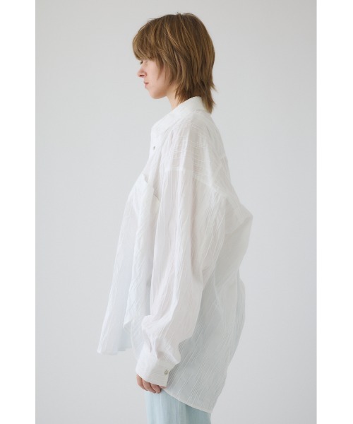 RIM.ARK(リムアーク)の「Tuck pleats back volume SH タック プリーツ バック ボリューム シャツ(シャツ/ブラウス・レディース・ブラック/ネイビー/ホワイト・FREE)」の9枚目の写真