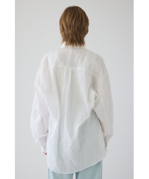 RIM.ARK(リムアーク)の「Tuck pleats back volume SH タック プリーツ バック ボリューム シャツ(シャツ/ブラウス・レディース・ブラック/ネイビー/ホワイト・FREE)」の10枚目の写真