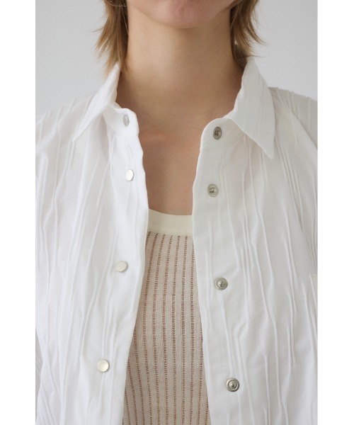 RIM.ARK(リムアーク)の「Tuck pleats back volume SH タック プリーツ バック ボリューム シャツ(シャツ/ブラウス・レディース・ブラック/ネイビー/ホワイト・FREE)」の12枚目の写真