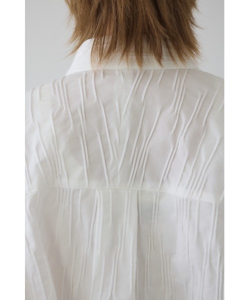 RIM.ARK(リムアーク)の「Tuck pleats back volume SH タック プリーツ バック ボリューム シャツ(シャツ/ブラウス・レディース・ブラック/ネイビー/ホワイト・FREE)」の13枚目の写真