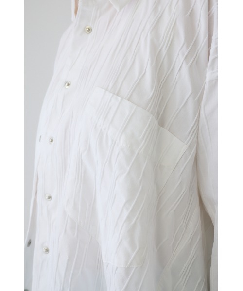 RIM.ARK(リムアーク)の「Tuck pleats back volume SH タック プリーツ バック ボリューム シャツ(シャツ/ブラウス・レディース・ブラック/ネイビー/ホワイト・FREE)」の14枚目の写真