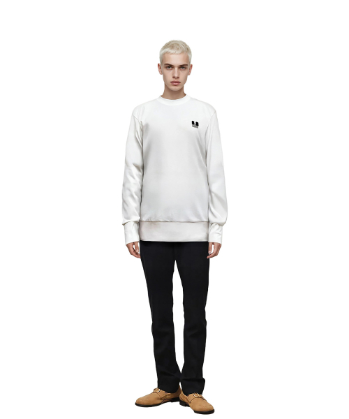 AFLAF(アプラプ)の「M SWEATSHIRT 019 Essential WHITE(スウェット・メンズ・その他・MEDIUM)」の1枚目の写真