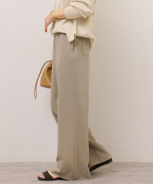 JOURNAL STANDARD relume（ジャーナルスタンダード　レリューム）の「カットイージーパンツ（その他パンツ・レディース・ブラック/チャコールグレー・FREE）」の9枚目の写真