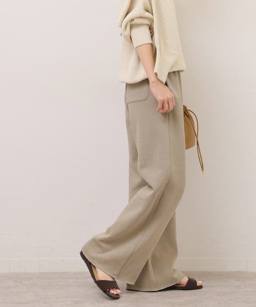 JOURNAL STANDARD relume（ジャーナルスタンダード　レリューム）の「カットイージーパンツ（その他パンツ・レディース・ブラック/チャコールグレー・FREE）」の10枚目の写真