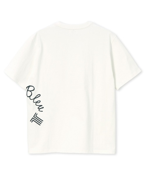 LANVIN en Bleu（ランバンオンブルー）の「8オンス サークルロゴ Tシャツ（Tシャツ/カットソー・メンズ・ネイビー/ブラック/ブルーグレー/オフホワイト・52/50/48/46）」の20枚目の写真