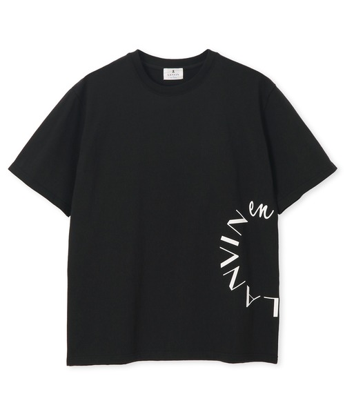 LANVIN en Bleu（ランバンオンブルー）の「8オンス サークルロゴ Tシャツ（Tシャツ/カットソー・メンズ・ネイビー/ブラック/ブルーグレー/オフホワイト・52/50/48/46）」の17枚目の写真