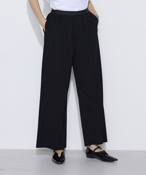 COMME CA（コムサ）の「コンパクトハリジャージー ワイドパンツ（その他パンツ・レディース・グレイッシュベージュ/ブラック/チャコール・9号/7号/11号）」の15枚目の写真