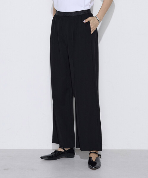 COMME CA（コムサ）の「コンパクトハリジャージー ワイドパンツ（その他パンツ・レディース・グレイッシュベージュ/ブラック/チャコール・9号/7号/11号）」の16枚目の写真