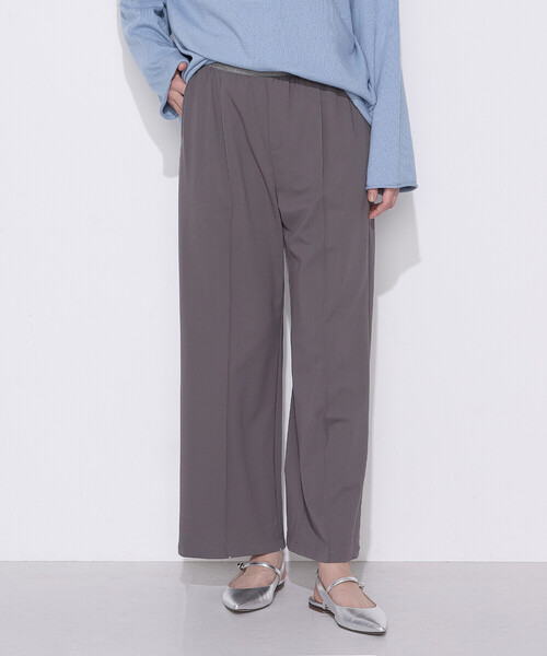 COMME CA（コムサ）の「コンパクトハリジャージー ワイドパンツ（その他パンツ・レディース・グレイッシュベージュ/ブラック/チャコール・9号/7号/11号）」の20枚目の写真