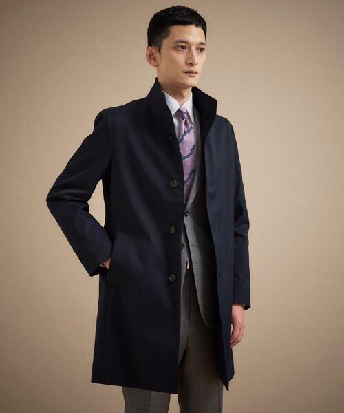 TAKEO KIKUCHI（タケオキクチ）の「撥水ツイル スタンドカラー コート（その他アウター・メンズ・ベージュ/ネイビー・02/03/04）」の2枚目の写真