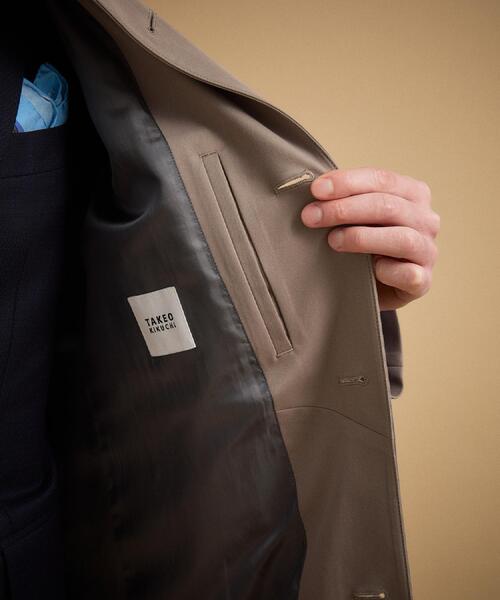 TAKEO KIKUCHI（タケオキクチ）の「撥水ツイル スタンドカラー コート（その他アウター・メンズ・ベージュ/ネイビー・02/03/04）」の12枚目の写真