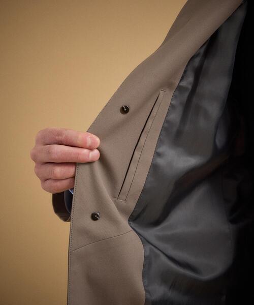 TAKEO KIKUCHI（タケオキクチ）の「撥水ツイル スタンドカラー コート（その他アウター・メンズ・ベージュ/ネイビー・02/03/04）」の13枚目の写真