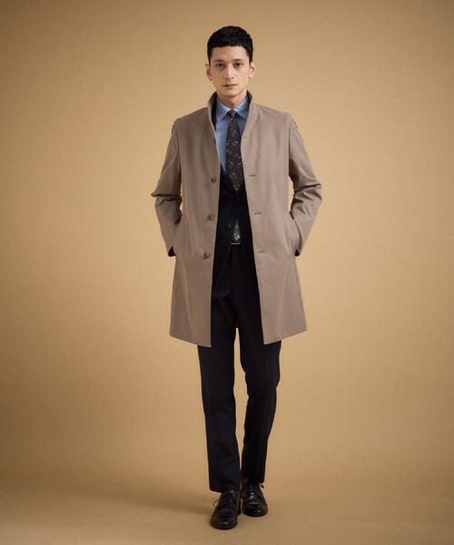 TAKEO KIKUCHI（タケオキクチ）の「撥水ツイル スタンドカラー コート（その他アウター・メンズ・ベージュ/ネイビー・02/03/04）」の20枚目の写真