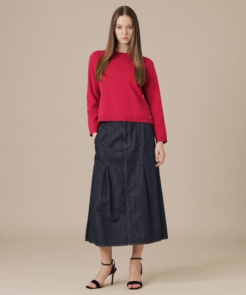MACKINTOSH LONDON（マッキントッシュ ロンドン）の「コットンポリエステルレーヨンデニムスカート（デニムスカート・レディース・ブルー/ネイビー・36/38）」の12枚目の写真