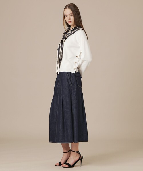 MACKINTOSH LONDON（マッキントッシュ ロンドン）の「コットンポリエステルレーヨンデニムスカート（デニムスカート・レディース・ブルー/ネイビー・36/38）」の11枚目の写真