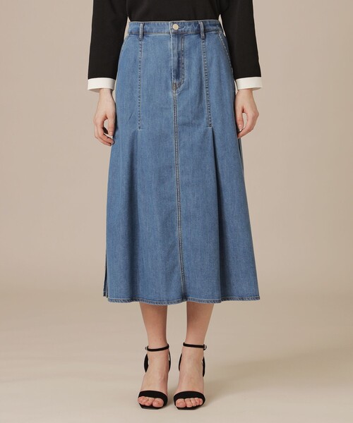 MACKINTOSH LONDON（マッキントッシュ ロンドン）の「コットンポリエステルレーヨンデニムスカート（デニムスカート・レディース・ブルー/ネイビー・36/38）」の10枚目の写真