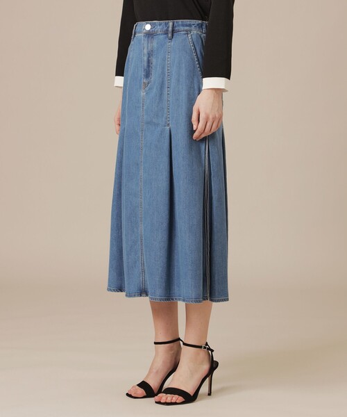 MACKINTOSH LONDON（マッキントッシュ ロンドン）の「コットンポリエステルレーヨンデニムスカート（デニムスカート・レディース・ブルー/ネイビー・36/38）」の9枚目の写真