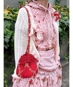 CASSELINI/キャセリーニ】ベロア刺繍トートバッグ（トートバッグ