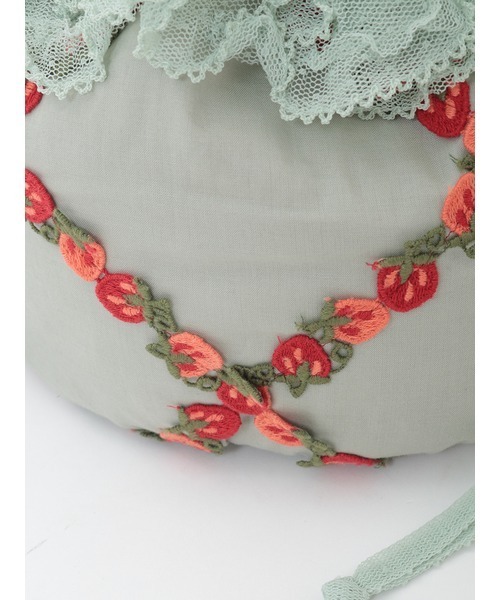 PINK HOUSE（ピンクハウス）の「オリジナル苺ブレードレース使いポシェット（ショルダーバッグ・レディース・ブラック/ミント/レッド/ホワイト・フリー）」の19枚目の写真